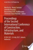 Proceedings of the Second International Conference of Construction, Infrastructure, and Materials [E-Book] : ICCIM 2021, 26 July 2021, Jakarta, Indonesia /