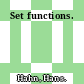 Set functions.