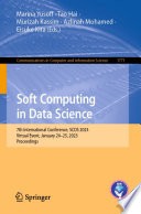 Soft Computing in Data Science [E-Book] : 7th International Conference, SCDS 2023, Virtual Event, January 24-25, 2023, Proceedings /