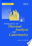 Principles of thermal analysis and calorimetry / [E-Book]