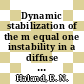 Dynamic stabilization of the m equal one instability in a diffuse linear pinch.