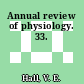 Annual review of physiology. 33.