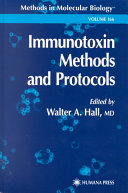 Immunotoxin methods and protocols /