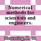 Numerical methods for scientists and engineers.