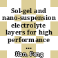 Sol-gel and nano-suspension electrolyte layers for high performance solid oxide fuel cells [E-Book] /