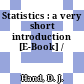Statistics : a very short introduction [E-Book] /