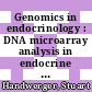 Genomics in endocrinology : DNA microarray analysis in endocrine health and disease [E-Book] /