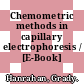 Chemometric methods in capillary electrophoresis / [E-Book]