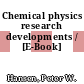 Chemical physics research developments / [E-Book]