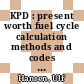 KPD : present worth fuel cycle calculation methods and codes [E-Book] /