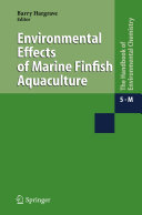 Environmental Effects of Marine Finfish Aquaculture [E-Book] /