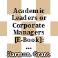 Academic Leaders or Corporate Managers [E-Book]: Deans and Heads in Australian Higher Education 1977 to 1997 /