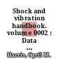 Shock and vibration handbook. volume 0002 : Data analysis, testing, and methods of control.