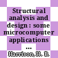 Structural analysis and design : some microcomputer applications [E-Book] /