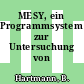 MESY, ein Programmsystem zur Untersuchung von Tragwerken.