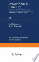 Ion Cyclotron Resonance Spectrometry II [E-Book] /