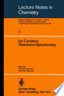 Ion Cyclotron Resonance Spectrometry [E-Book] /