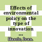 Effects of environmental policy on the type of innovation [E-Book]: The case of automotive emission-control technologies /