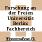 Forschung an der Freien Universität Berlin: Fachbereich Physik.