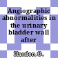 Angiographic abnormalities in the urinary bladder wall after irradiation.