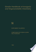 N Nitrogen [E-Book] : Supplement Volume B2 Compounds with Noble Gases and Hydrogen /