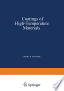 Coatings of High - Temperature Materials [E-Book] /
