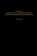 Advances in electronics and electron physics  /