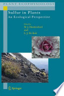 Sulfur in Plants An Ecological Perspective [E-Book] /
