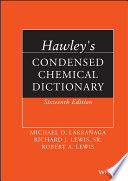 Hawley's condensed chemical dictionary [E-Book]