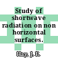 Study of shortwave radiation on non horizontal surfaces.