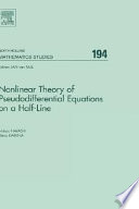 Nonlinear theory of pseudodifferential equations on a half-line [E-Book] /