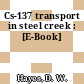 Cs-137 transport in steel creek : [E-Book]