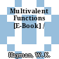 Multivalent Functions [E-Book] /