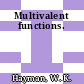 Multivalent functions.
