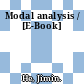 Modal analysis / [E-Book]