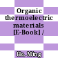 Organic thermoelectric materials [E-Book] /