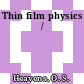 Thin film physics /