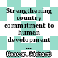 Strengthening country commitment to human development : lessons from nutrition [E-Book] /