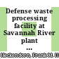 Defense waste processing facility at Savannah River plant : instrument and power jumpers : [E-Book]