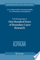 IUTAM Symposium on One Hundred Years of Boundary Layer Research [E-Book] : Proceedings of the IUTAM Symposium held at DLR-Göttingen, Germany, August 12-14, 2004 /