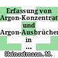 Erfassung von Argon-Konzentrationen und Argon-Ausbrüchen in Reaktoranlagen [E-Book] /