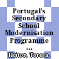 Portugal's Secondary School Modernisation Programme [E-Book] /