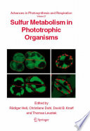 Sulfur Metabolism in Phototrophic Organisms [E-Book] /
