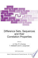 Difference Sets, Sequences and their Correlation Properties [E-Book] /