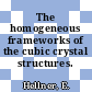 The homogeneous frameworks of the cubic crystal structures.