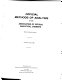 Official methods of analysis of the Association of Official Analytical Chemists. Vol 0001.