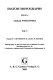 Bibliography on the fine structure of diatom frustules (Bacillariophyceae) II. (+deletions, addenda and corrigenda for bibliography I) /