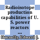 Radioisotope production capabilities of U. S. power reactors : [E-Book]