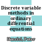 Discrete variable methods in ordinary differential equations /