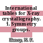 International tables for X-ray crystallography. 1. Symmetry groups.